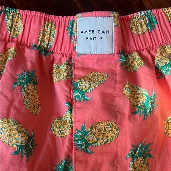 Men’s American Eagle Cotton Pineapple Boxer Shorts. Size M (32-34). - Picture 2 of 7